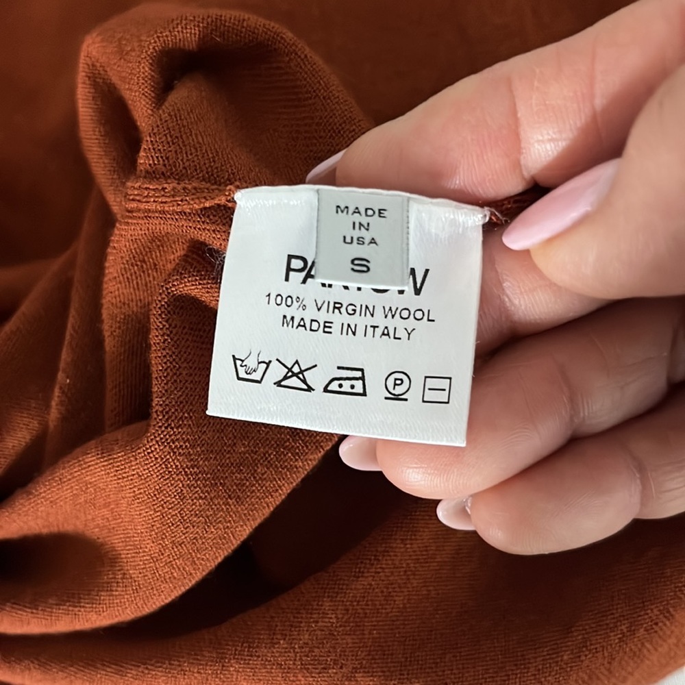 Partow the Greta Sweater in rust size S - Picture 8 of 9